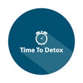 time to detox badge on white