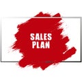 sales plan on white