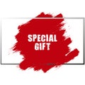 special gift on white