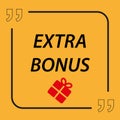 extra bonus tag on yellow