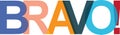 bravo word on white Royalty Free Stock Photo