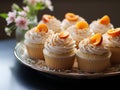 Apricot Cupcakes Golden Glow