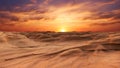 Golden Horizon: Sunset Sandstone Bliss. AI generate Royalty Free Stock Photo