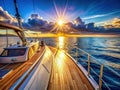 SunDrenched Sailing Yacht Deck A Luxurious Coastal Escape Awaits
