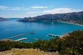 Baska Bay on Krk Island, Croatia Royalty Free Stock Photo