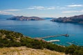 Baska Bay on Krk Island, Croatia Royalty Free Stock Photo