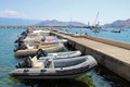 Baska, island Krk, Adriatic coast beaches,marina,shelter for boats and vessels, Croatia