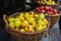 Basket with apples Royalty Free Stock Photo