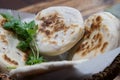 A basket of Baati roti for breakfast Royalty Free Stock Photo