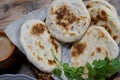 A basket of Baati roti for breakfast Royalty Free Stock Photo