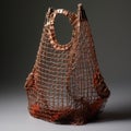 Wire Mesh Basket Bag Inspired By Bronze Sculptures