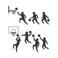 Basket ball icon collections