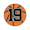 Basket ball symbol design Royalty Free Stock Photo