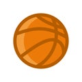 Basket ball symbol orange icon vector illustration isolated on white background Royalty Free Stock Photo