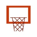 Basket of basketball flat style icon vector design