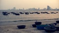 Basket boats against new town of Da Nang