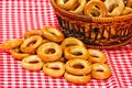 Basket with bread ring