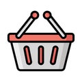 Basket, bucket Vector icon which can easily modify