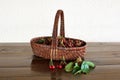 Basket with cherries