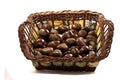 Basket of chestnuts Royalty Free Stock Photo