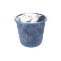 Basket of dirty laundry dirty socks Royalty Free Stock Photo