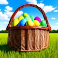 A basket Of Easter Eggs