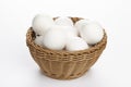 Basket of eggs Royalty Free Stock Photo