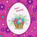 Basket with flowers easter-01