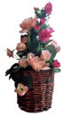 basket of flowers, homemade decoration