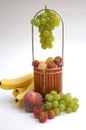 Basket with fruits III Royalty Free Stock Photo