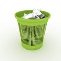 Basket for garbage Royalty Free Stock Photo