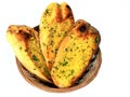 Basket of garlic bread Royalty Free Stock Photo