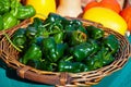 Basket of Green Peppers