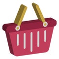 Basket, grocery Isolated Vector Icon which can be easily edited