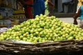 Basket with Limes Royalty Free Stock Photo