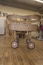 a basket maker weaves a basket