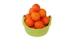 Basket of mandarins.