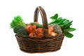 Basket of Market Vegetables Royalty Free Stock Photo
