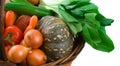 Basket of Market Vegetables Royalty Free Stock Photo