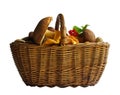 Basket with mushrooms