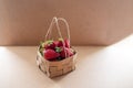 basket paper craft from recycled waste paper bag