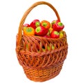 Basket with paprika.