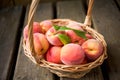 Basket of peaches