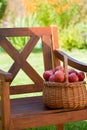 Basket with red apples