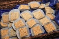 Basket of Rice Crispy Treats Royalty Free Stock Photo