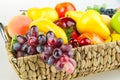 Basket of ripe fruit