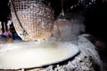 Basket of salt on stove in Thailand