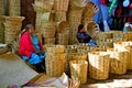 Basket Seller on Mexican Market