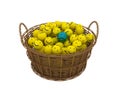 Basket with smileys