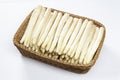 Basket of sparrowgrass Royalty Free Stock Photo